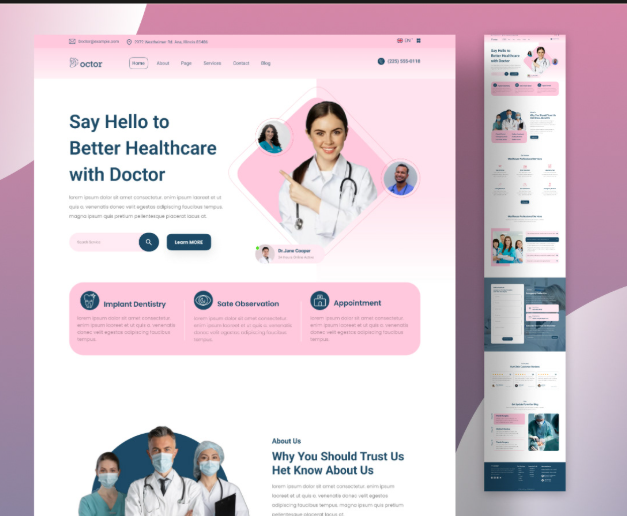 Doctor Website preview
